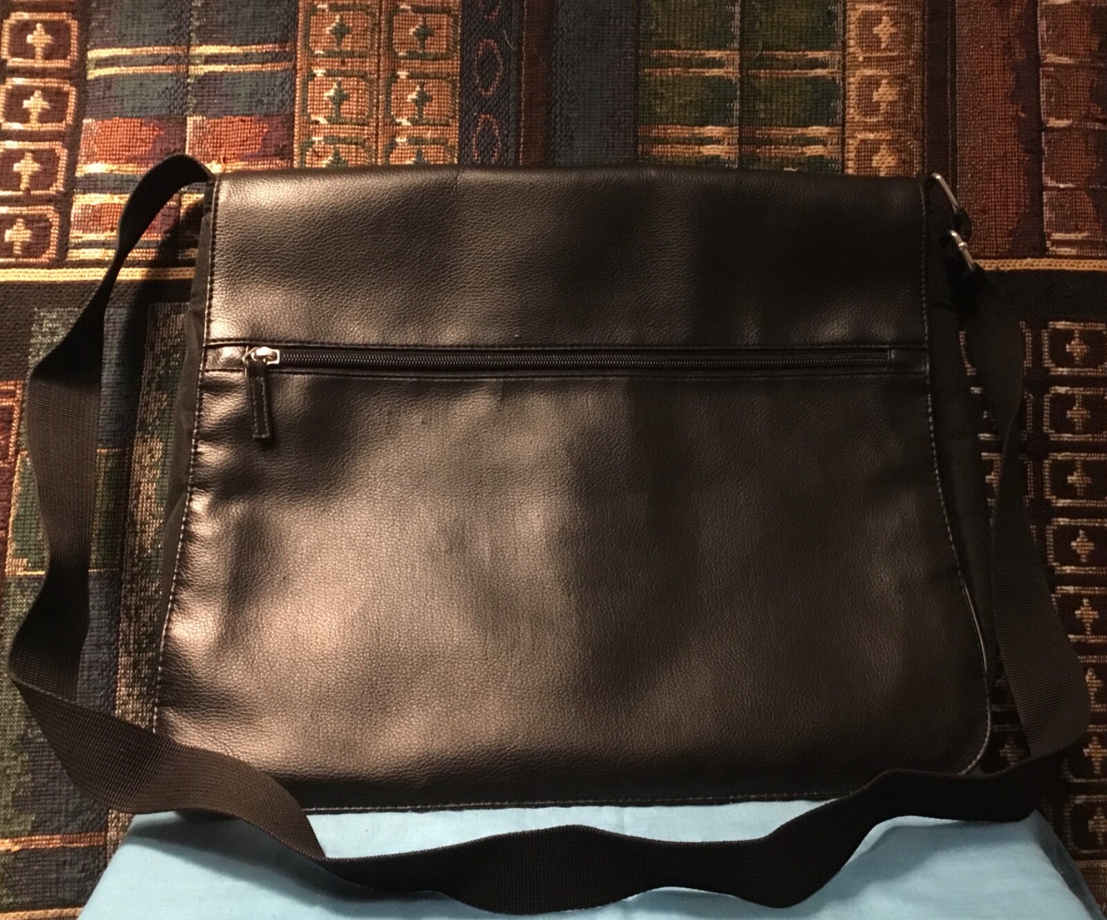 Joseph Abboud Black Messenger Bag