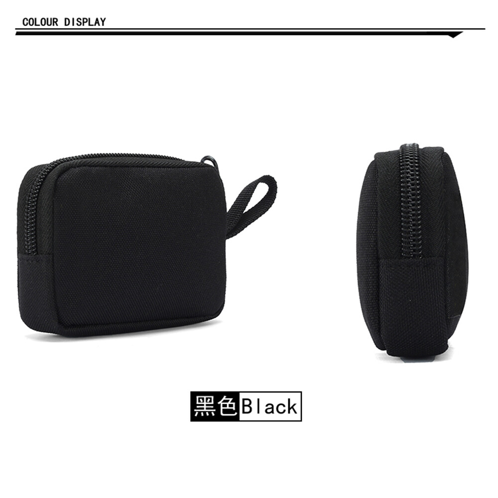 Men Tactical Molle Wallet EDC Zipper Small Waterproof Portable Keychain Pouch