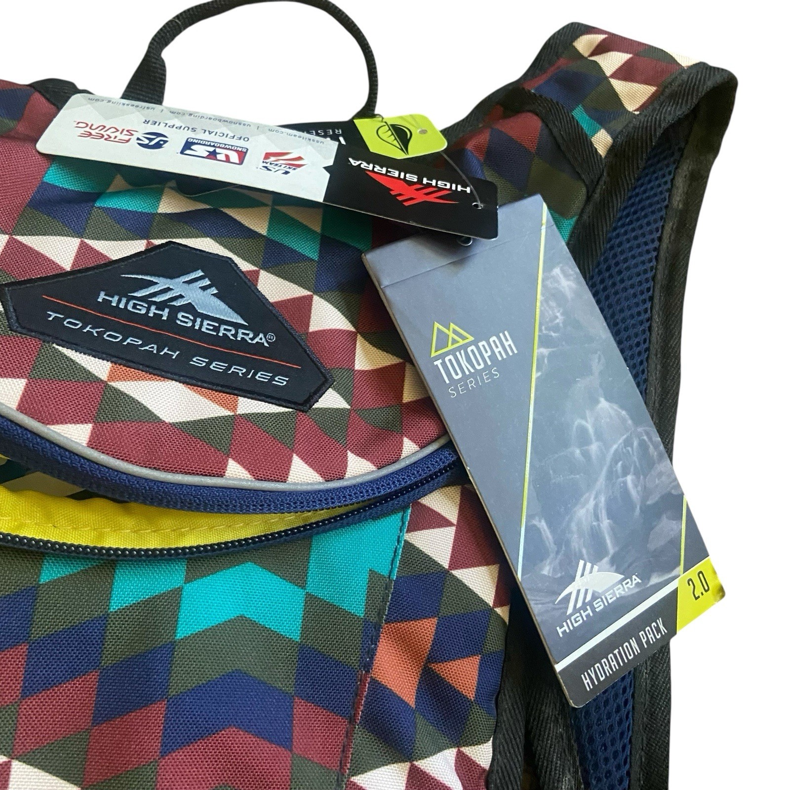 New W/ Tags High Sierra Tokopah 2.0 Hydration Pack Multicolor Hiking Outdoor