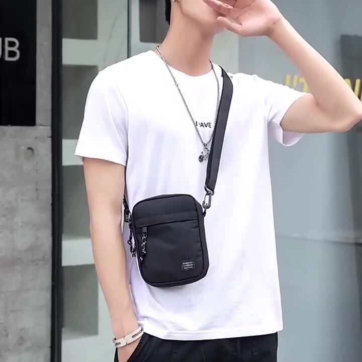 Men’s Small Chest Sling Bag Travel Hiking Cross Body Messenger Shoulder Bag