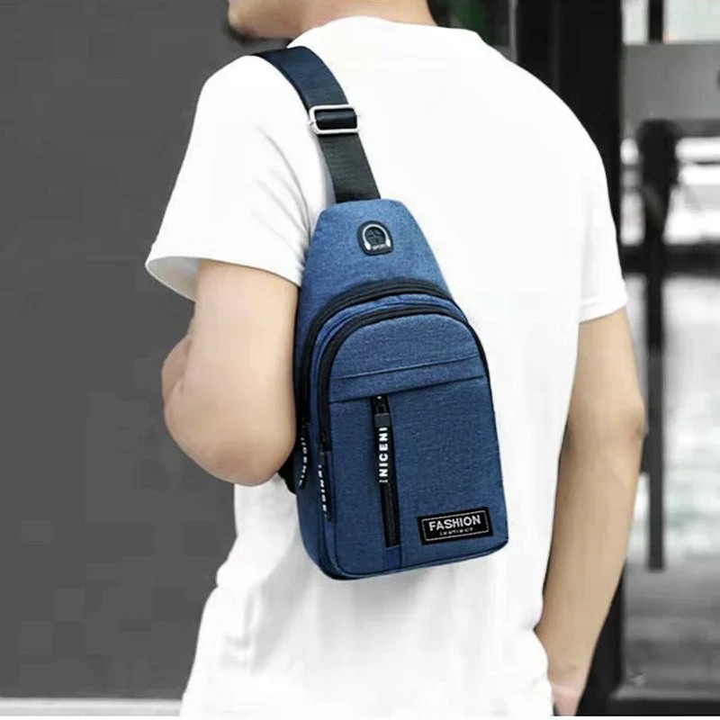 Men Women Sling Bag Chest Fanny Packs Cross Body Travel Sports Shoulder Backpack
