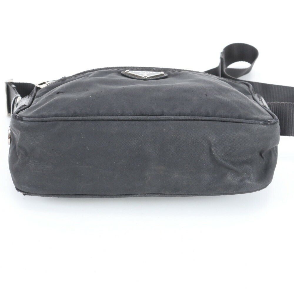 PRADA Tessuto Messenger Bag Nylon Black Shoulder Crossbody Business Mens