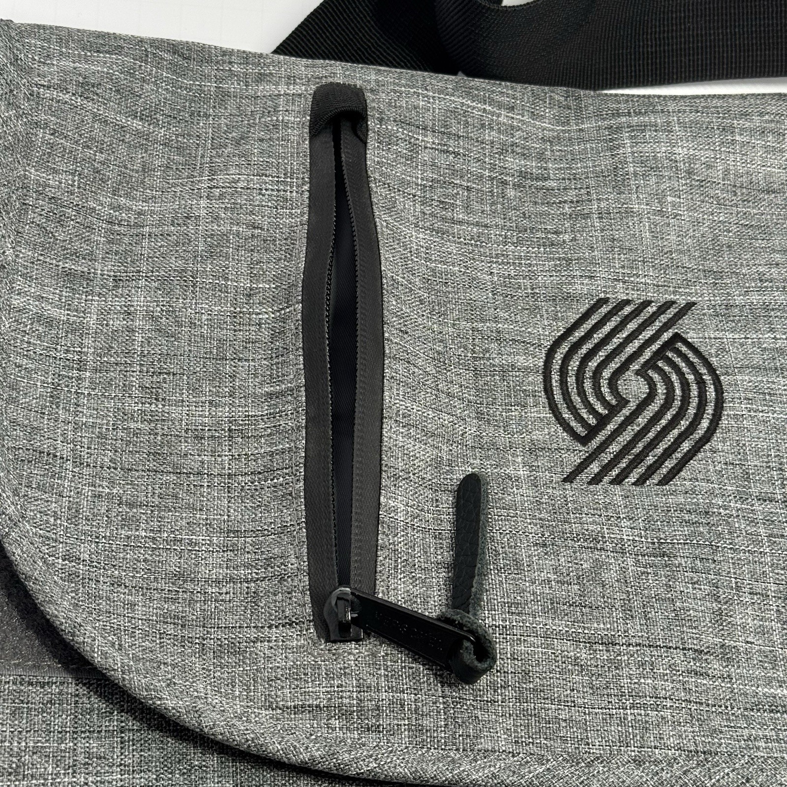 Herschel Supply Gray Messenger Bag Portland Trail Blazers Logo Laptop Crossbody