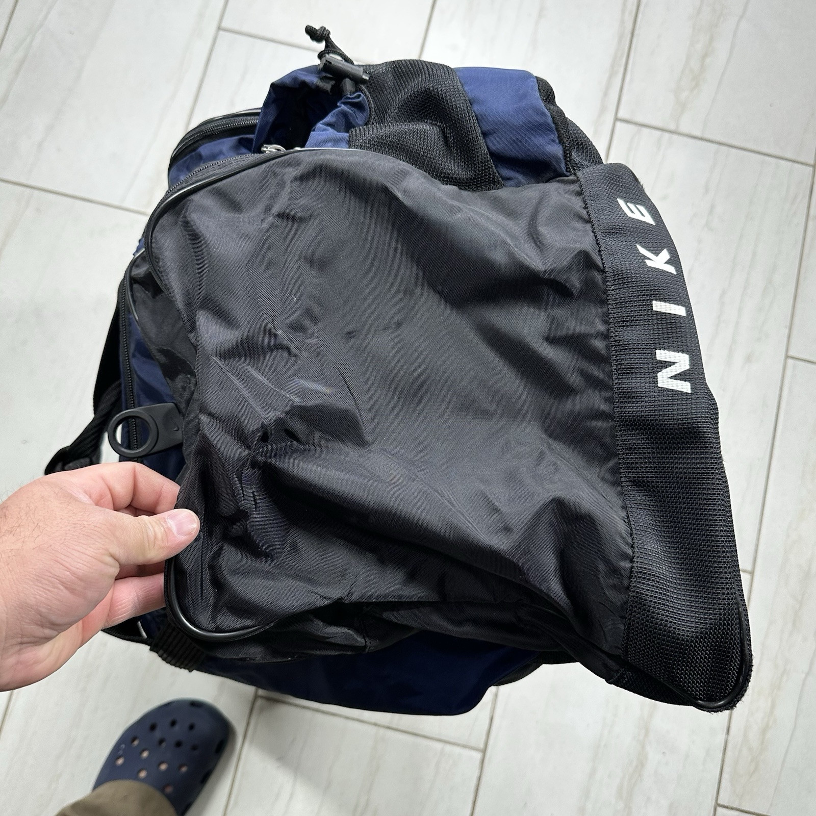 Vintage 90s nike duffle bag large travel sports bag