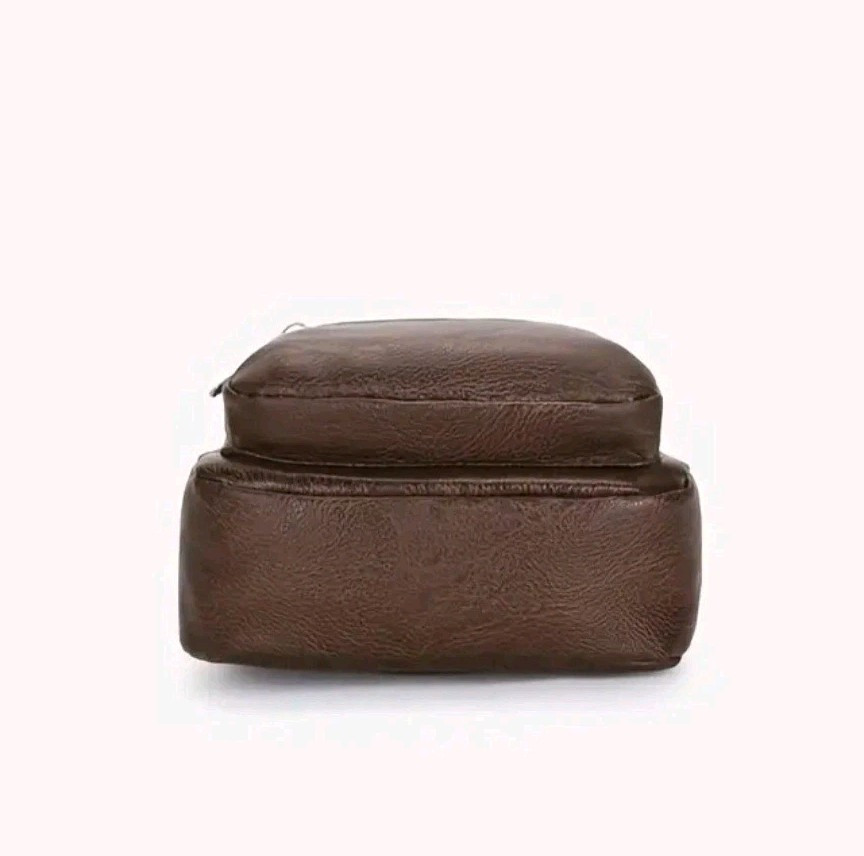 PU Leather Sling Bag – Waterproof Multi-Pocket Crossbody