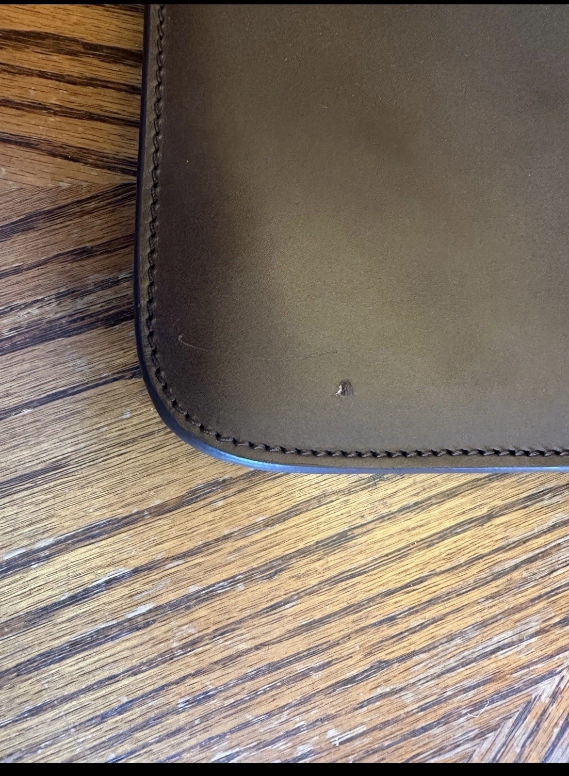 Boldrini Selleria Brown Zip Briefcase/Document Case Crossbody Strap Italy