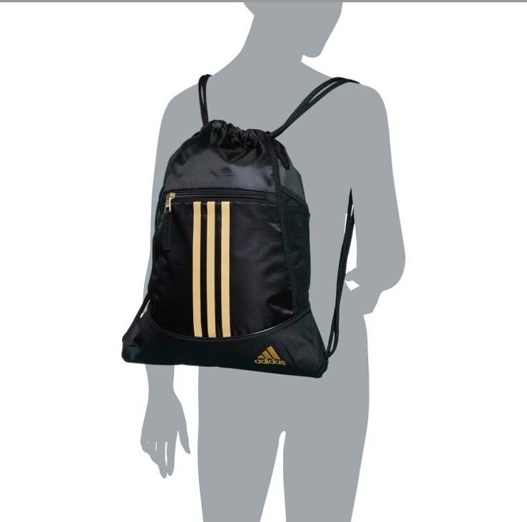 Adidas Alliance II Sackpack Drawstring Black/Gold Metallic