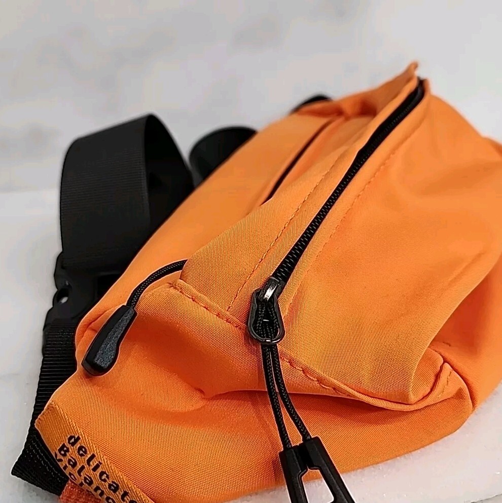 Crossbody- Fanny Pack- Waist Bag. Adjustable Strap. Orange