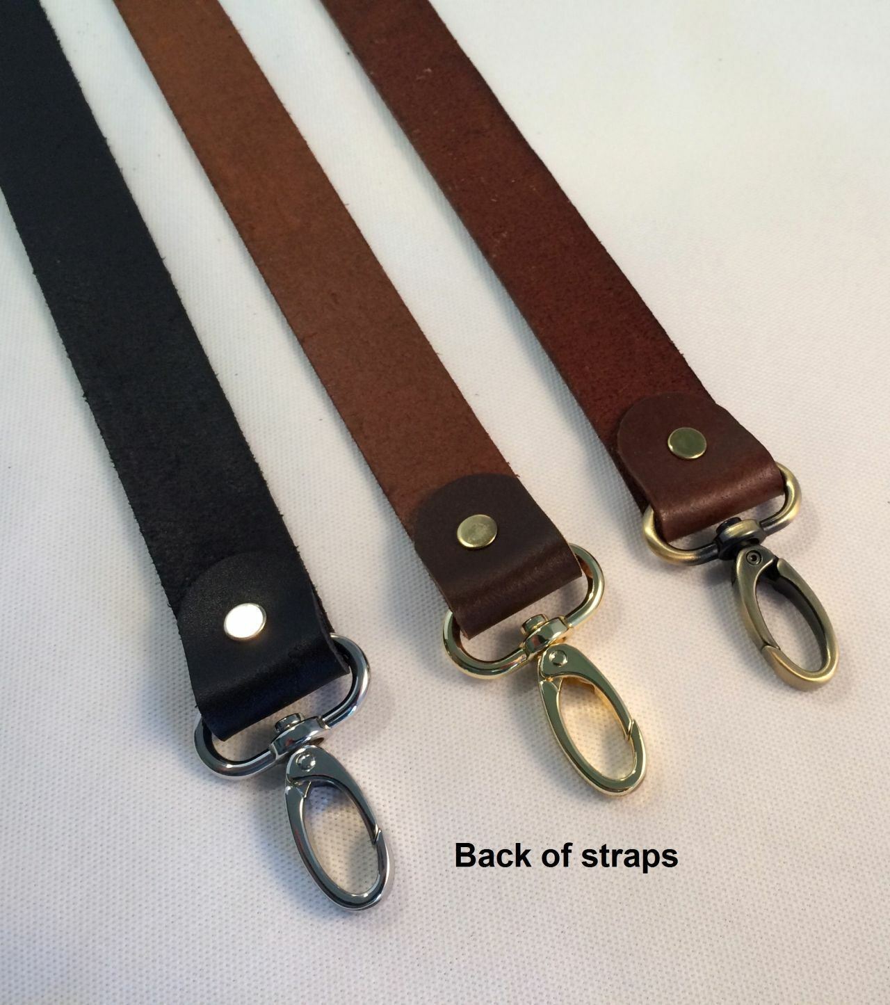 1″ Wide Quality Leather Replacement Handle Purse Bag Strap 4 Lengths 3 Colors