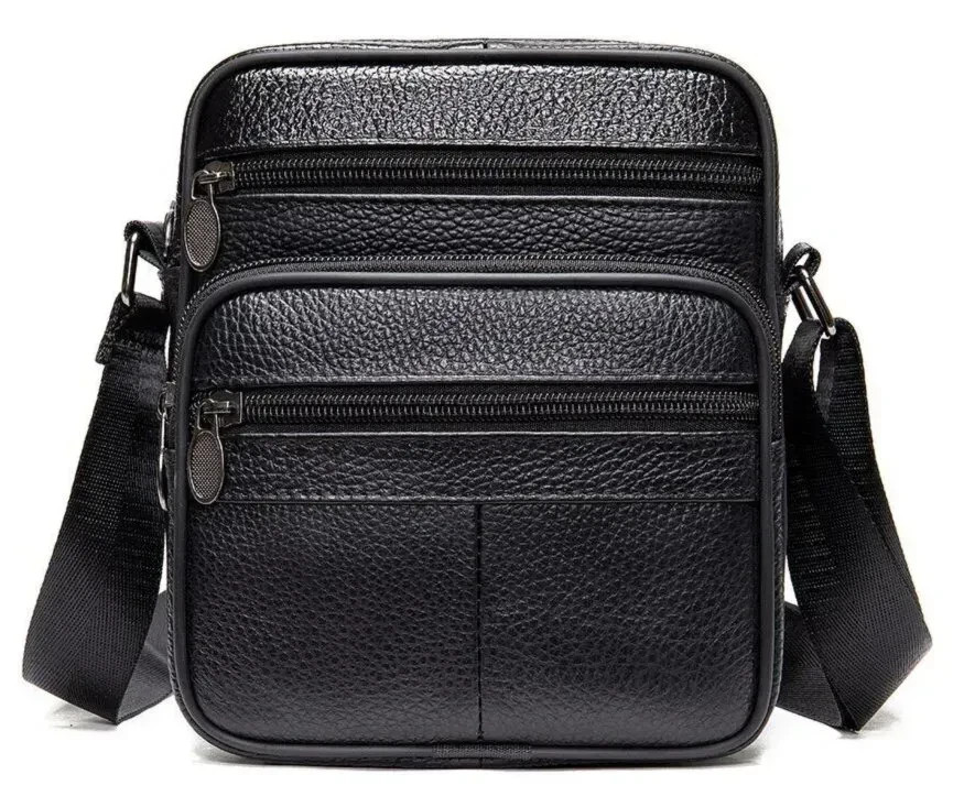 Men’s Leather Crossbody Bag – Compact & Practical Everyday Use