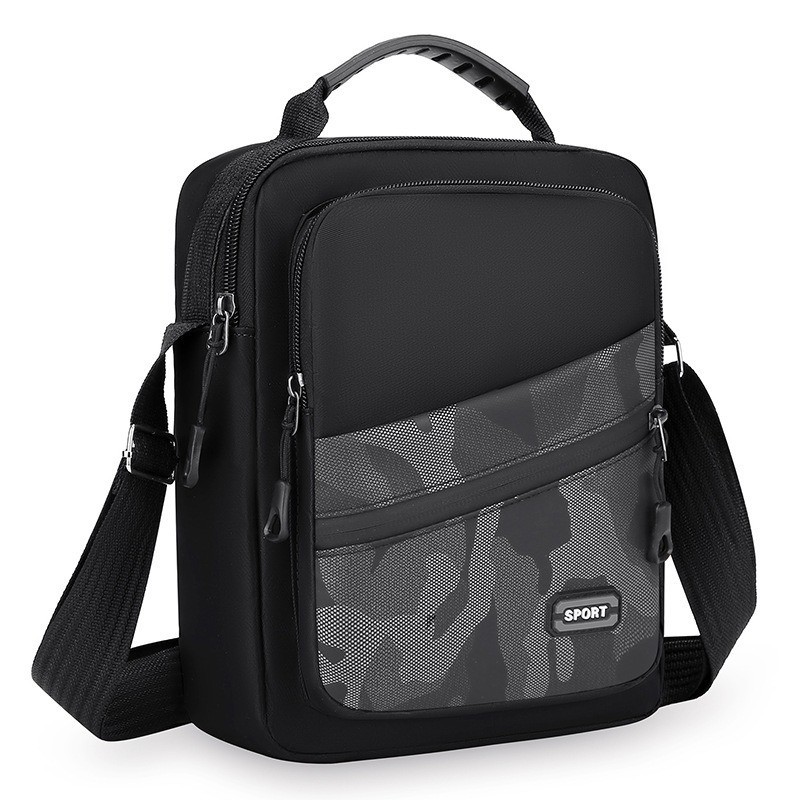 Men’s Navy Handbag Shoulder Bag Crossbody Casual Fashion Camouflage Style