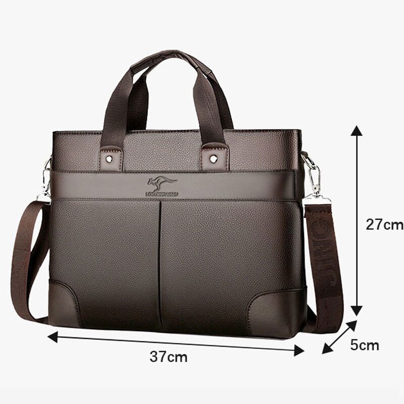 New Mens Briefcase Leather Business Totes Messenger Bag Laptop Handbag