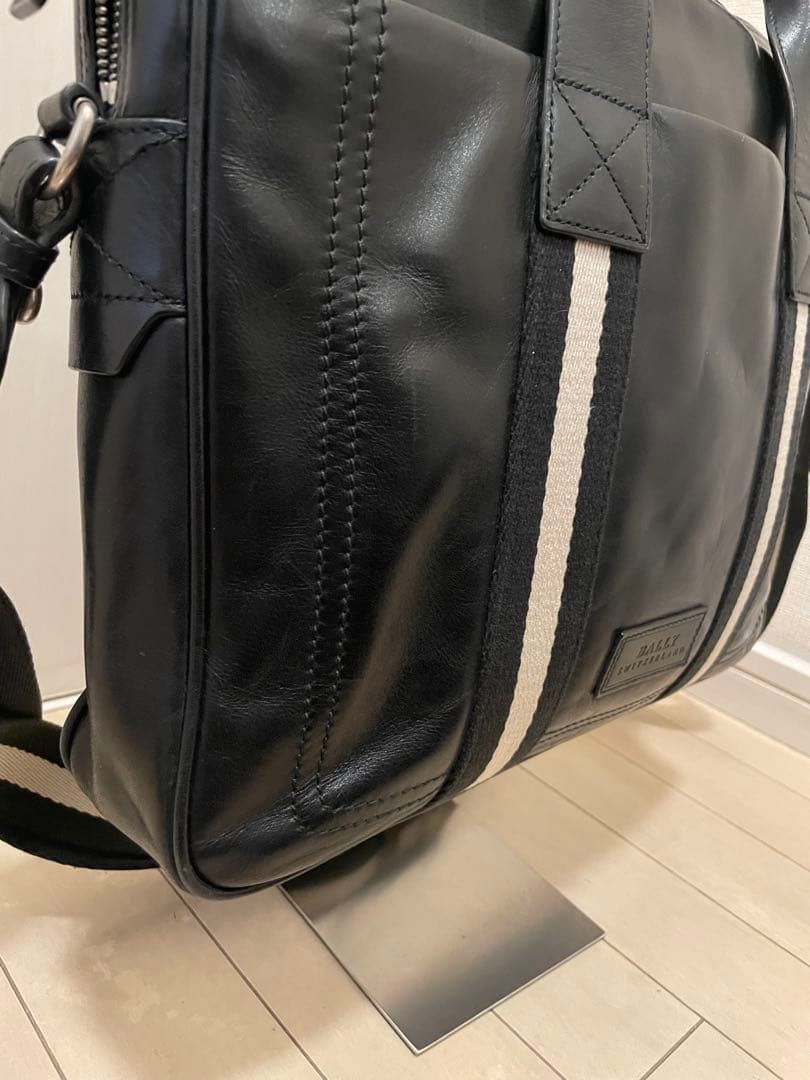 Bally Men’s Briefcase TRAINSPOTTING TEDAL-MD Black Leather Bag 30x36x6.5cm