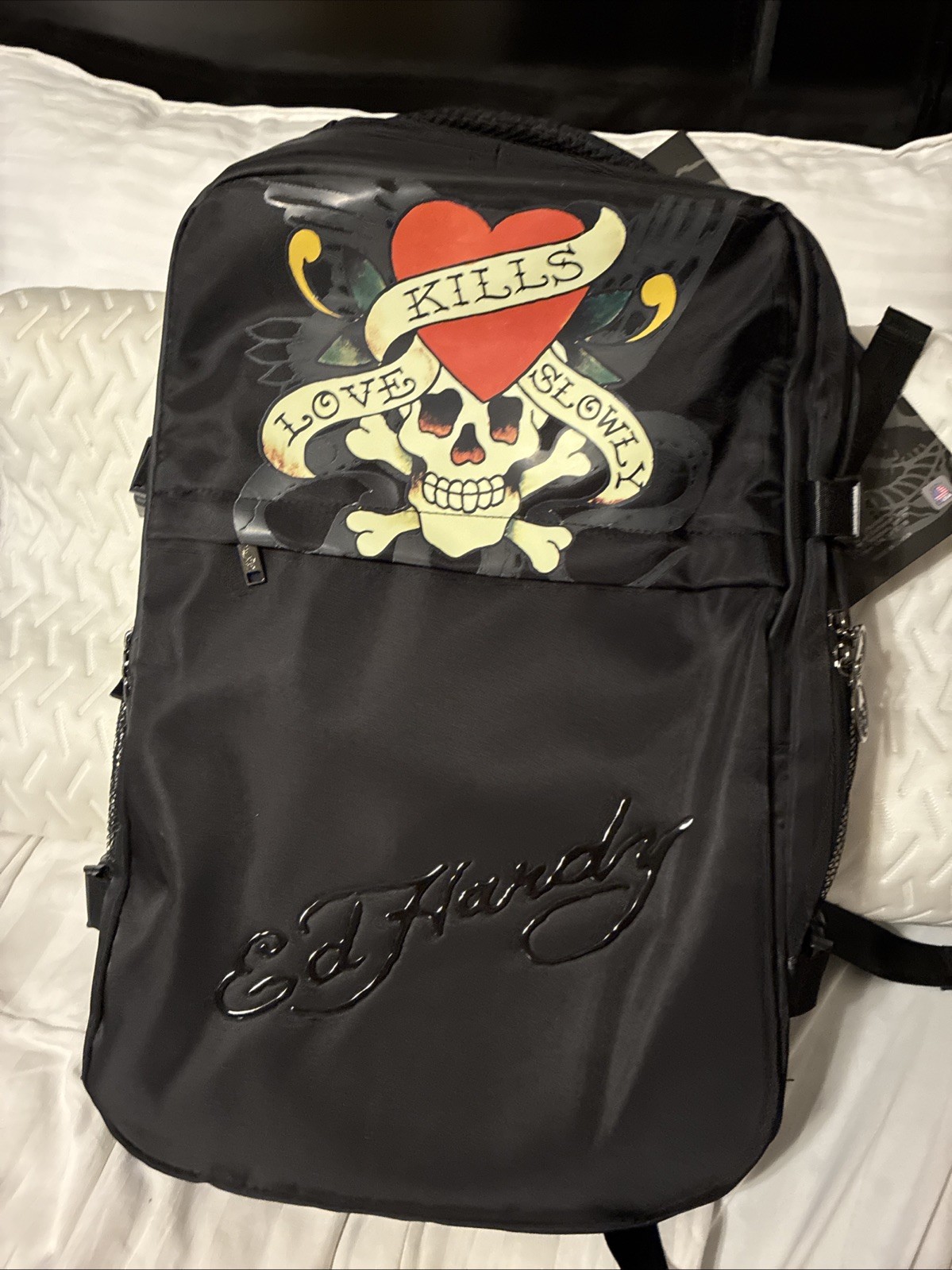 New Y2K Retro Ed Hardy Multi-Functional 2-in-1 Travel Backpack / Suitcase