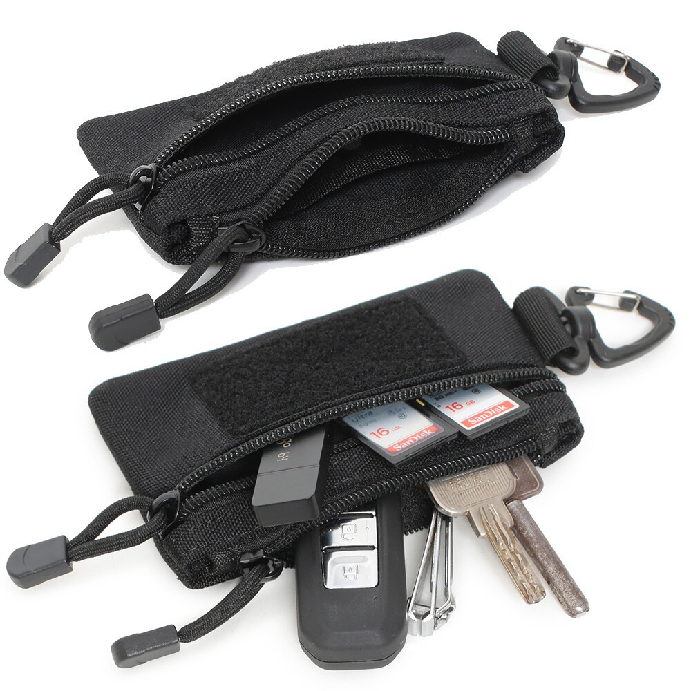 Tactical Mini EDC Tool Pouch Outdoor Wallet Portable Key Card Case Storage Bag