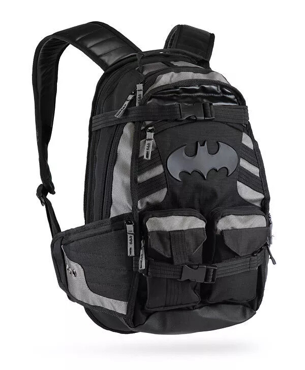 Black Knight Bat Batman Backpack Outdoor Travel Shoulder Bag Large Knapsack Gift