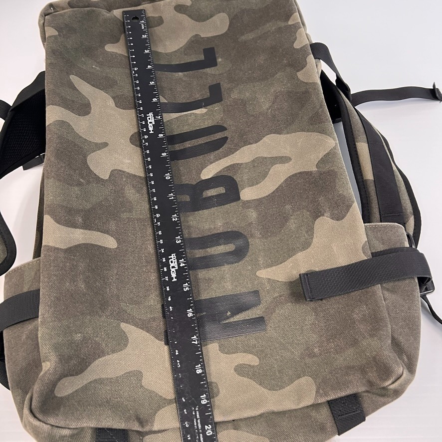 NoBull Backpack Men Waxed Canvas Duffel Pack Molle Web Camo Army Bag Work Nw