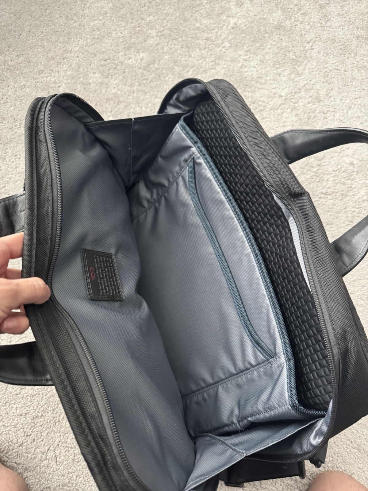 Tumi 26114D2 Alpha Ballistic Nylon Compact Laptop Organizer Briefcase Black