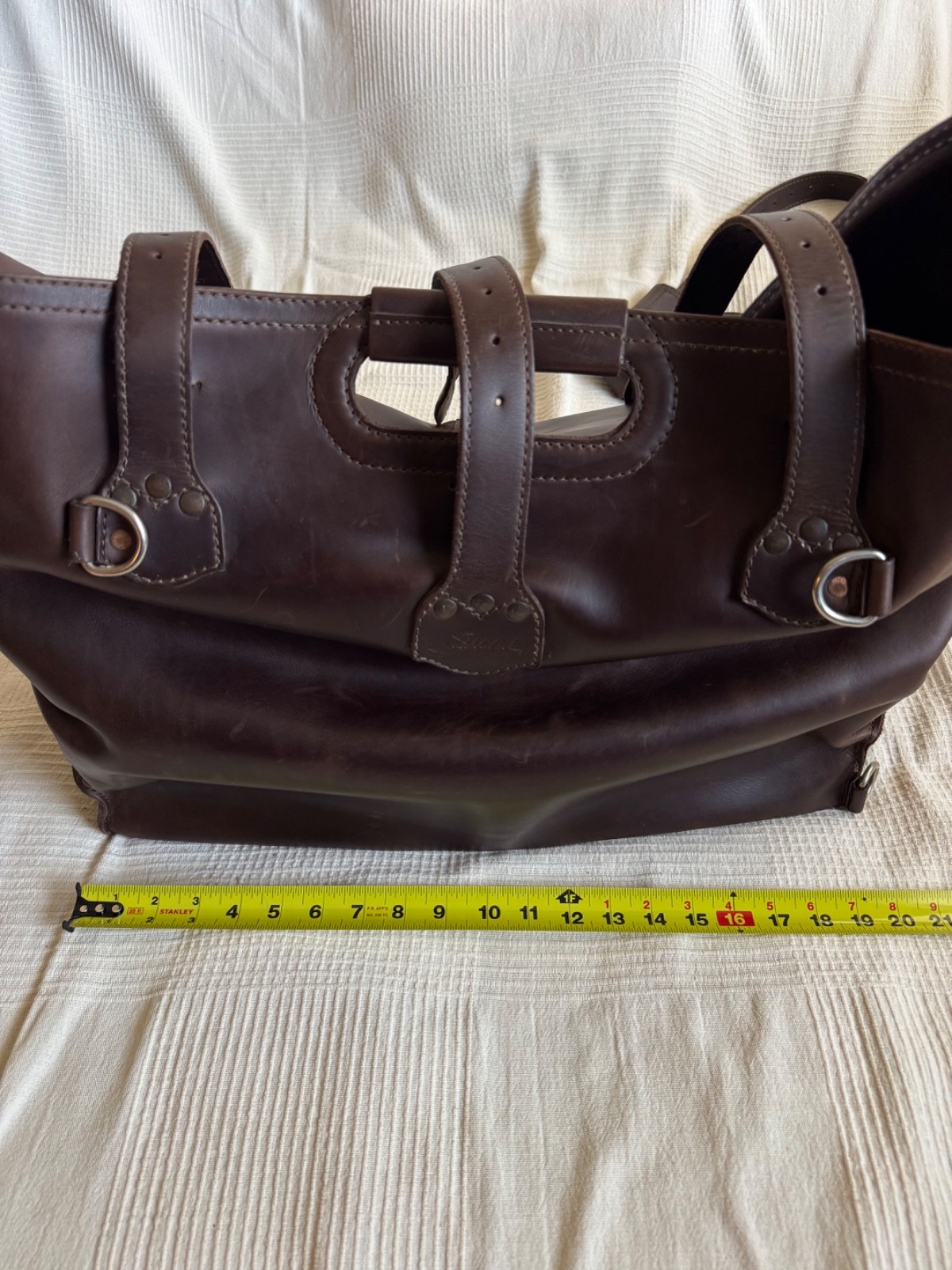 Saddleback Leather Waterbag (Duffle Bag) Dark Coffee Brown
