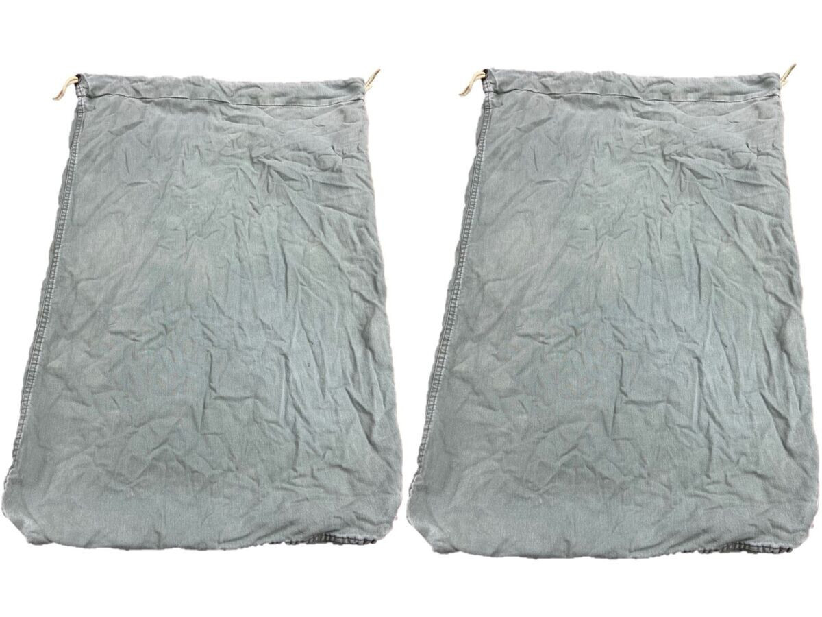 2 Pack USGI Military Barracks Bag Cotton Laundry Bag Green 8465-00-530-3692 FAIR