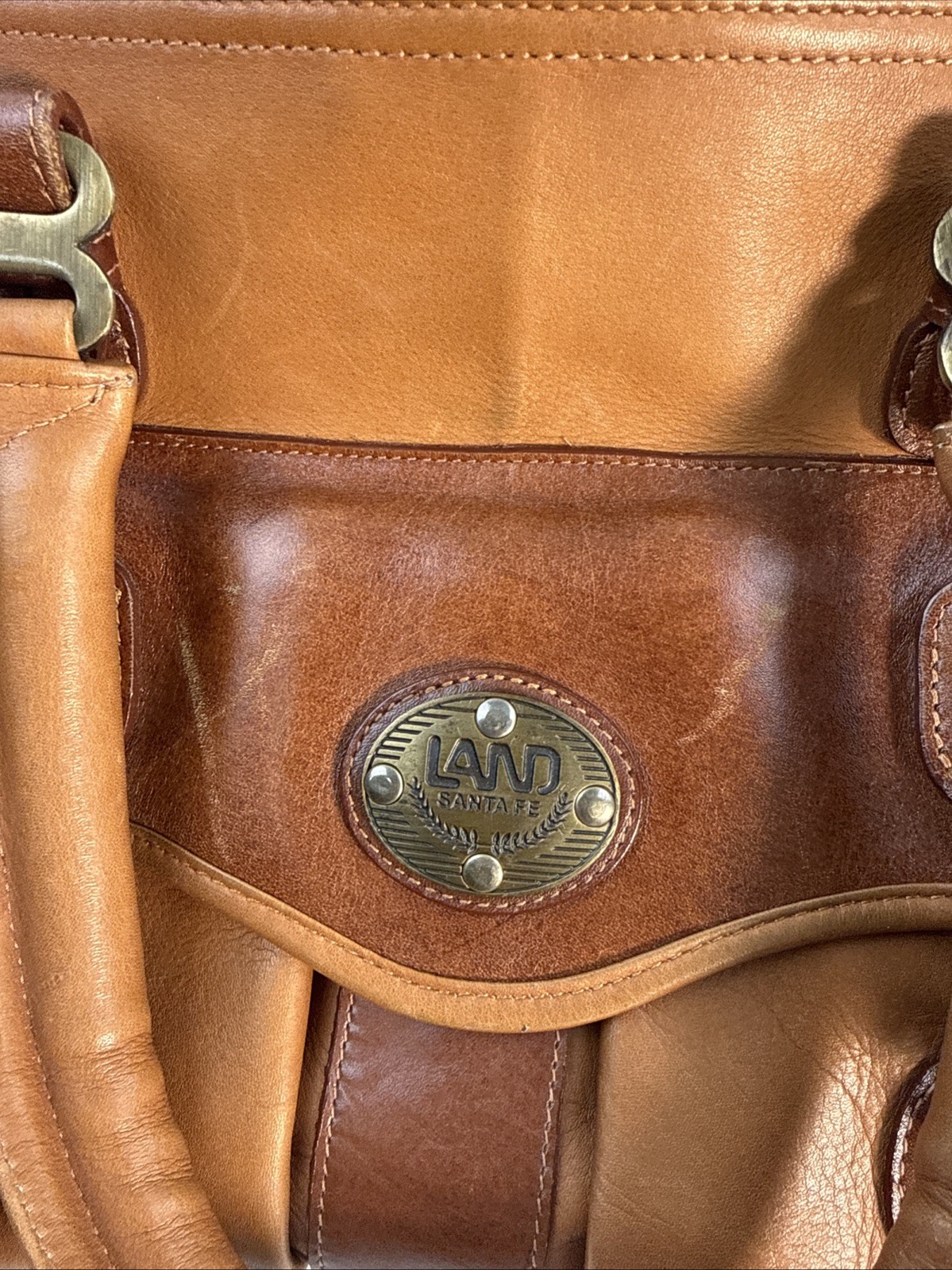 Land Santa Fe Leather Duffel Bag 18”x10”