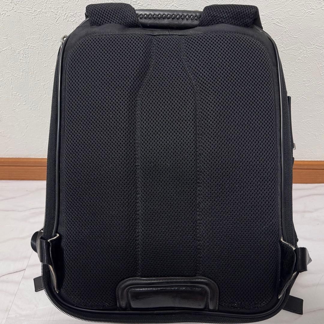 TUMI 25181D Arrive Kingsford Backpack Black Leather Nylon Business Laptop Japan