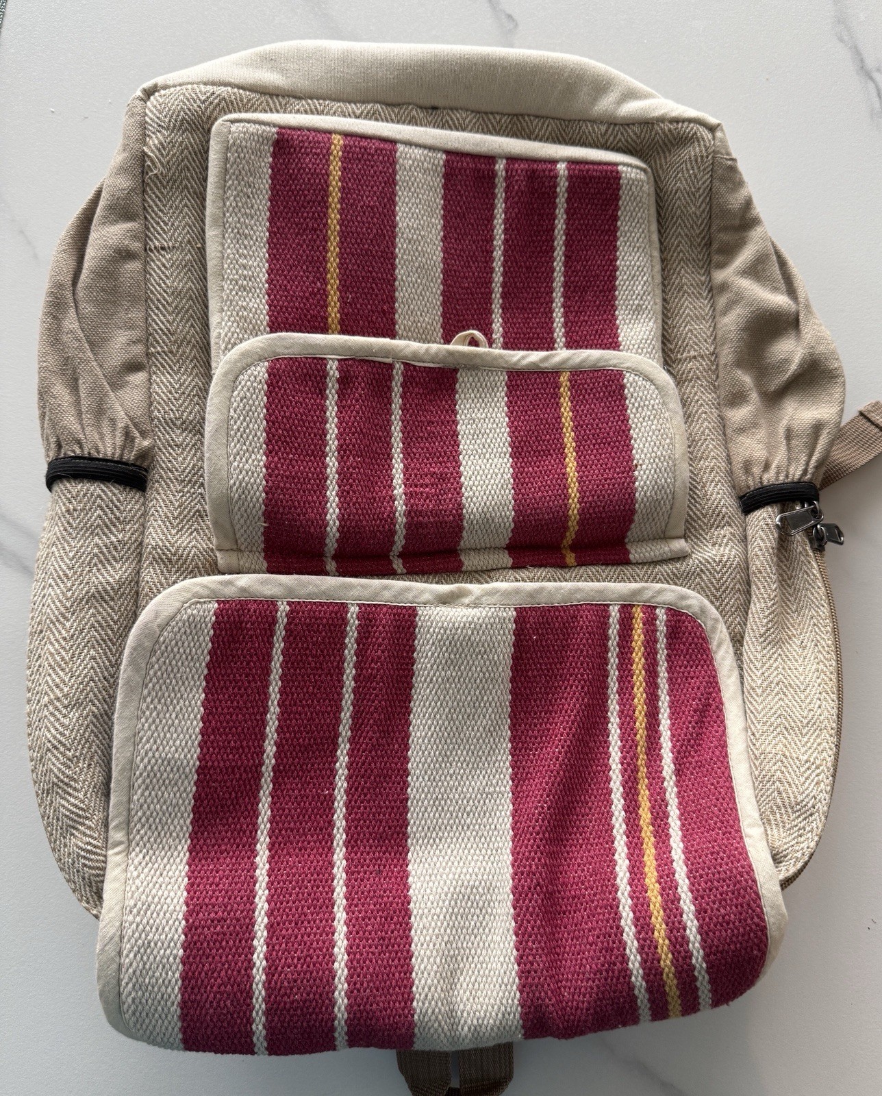 Handmade Hemp Backpacks Nepal Eco-Friendly Unique Designs Free Shipping New