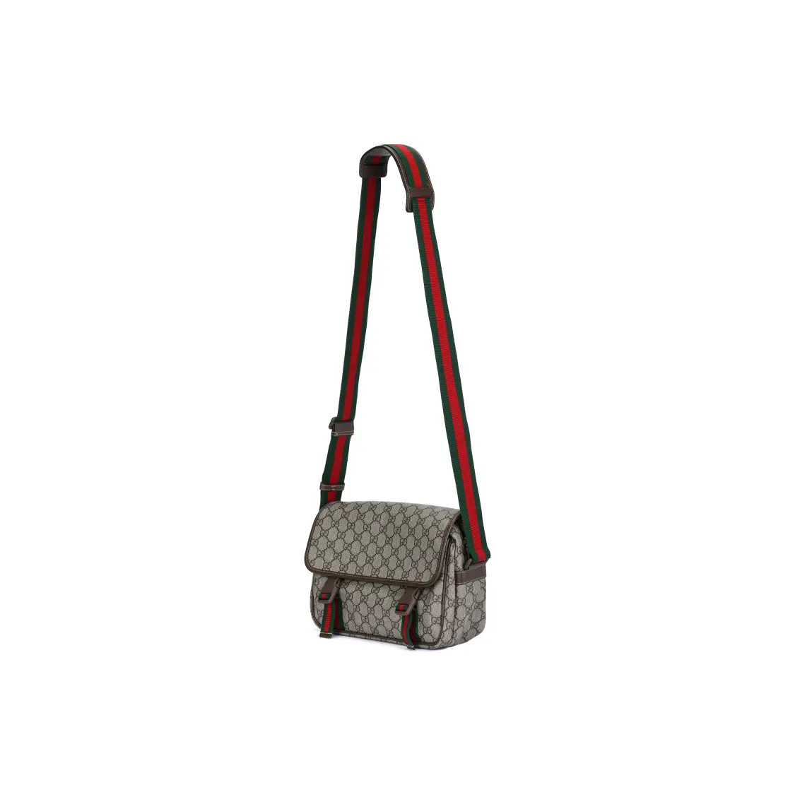 Gucci Adjustable Shoulder Strap Zipper Opening Crossbody Bag Men’s 10.6x4x7.8 in