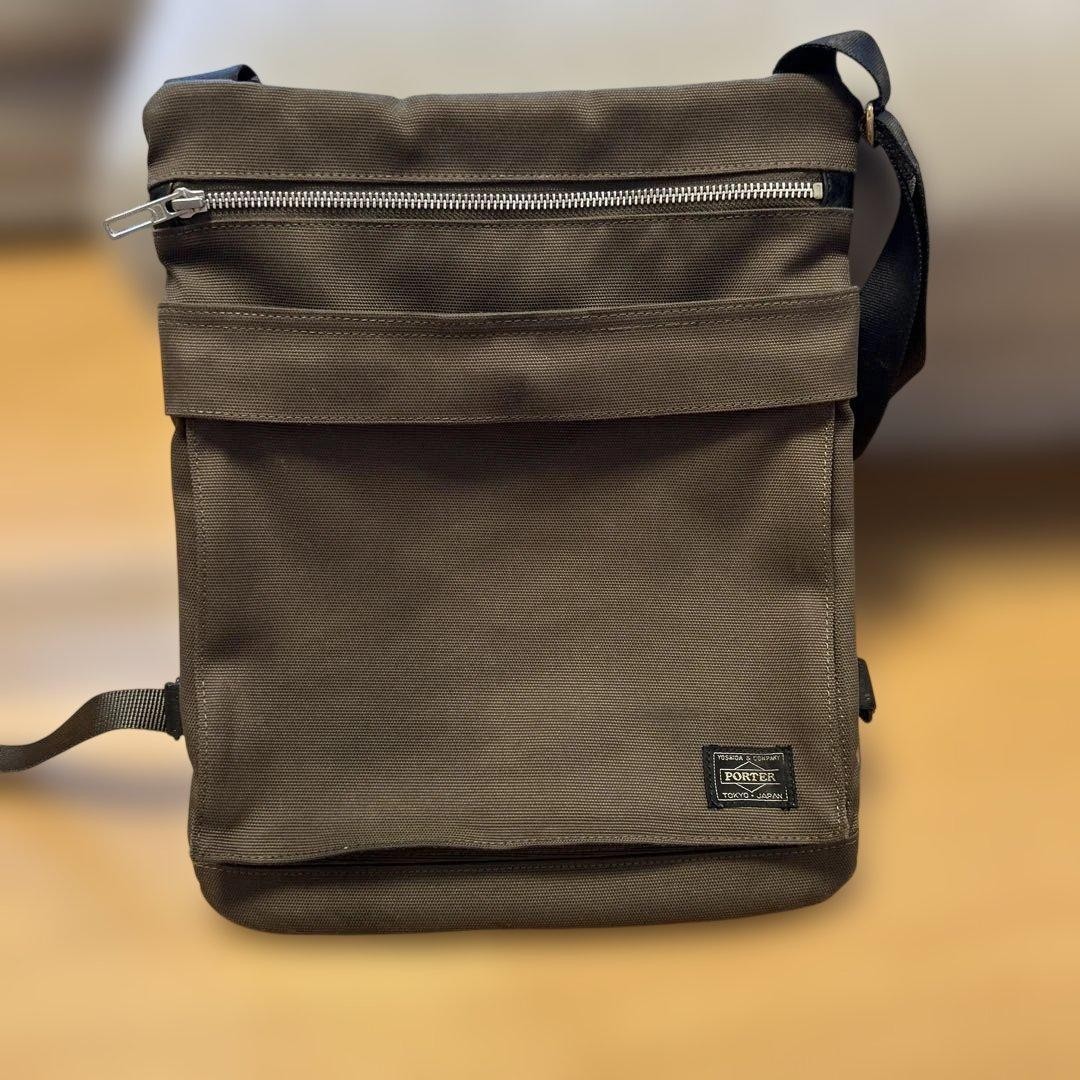 Yoshida Kaban PORTER Musette Shoulder Bag Khaki 34x42cm Light Wear