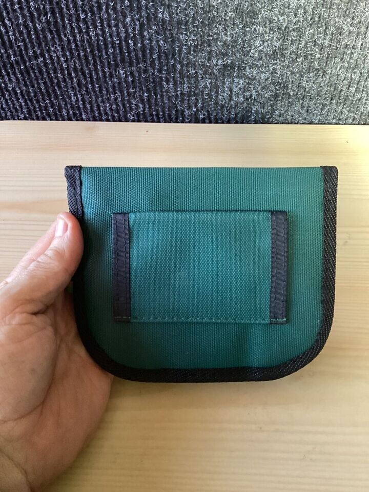 Explore Belt Pouch Green Multipockets Canvas 6.5 x 5 Hiking Walking Casual