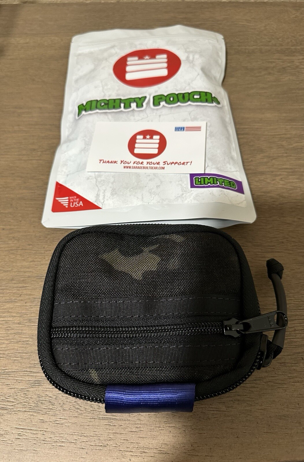 Garage Built Gear Mighty Pouch Plus LEO Leonardo Blue w/ Camo TMNT GBG BNIB EDC