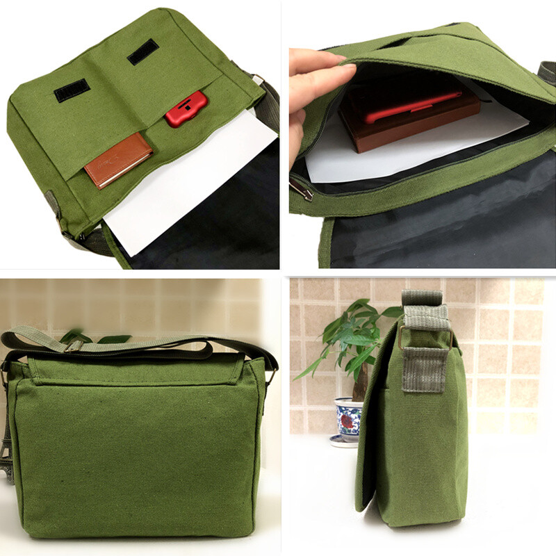 China Chairman Mao “Service to the People” Shoulder Bag Green Messenger Bag