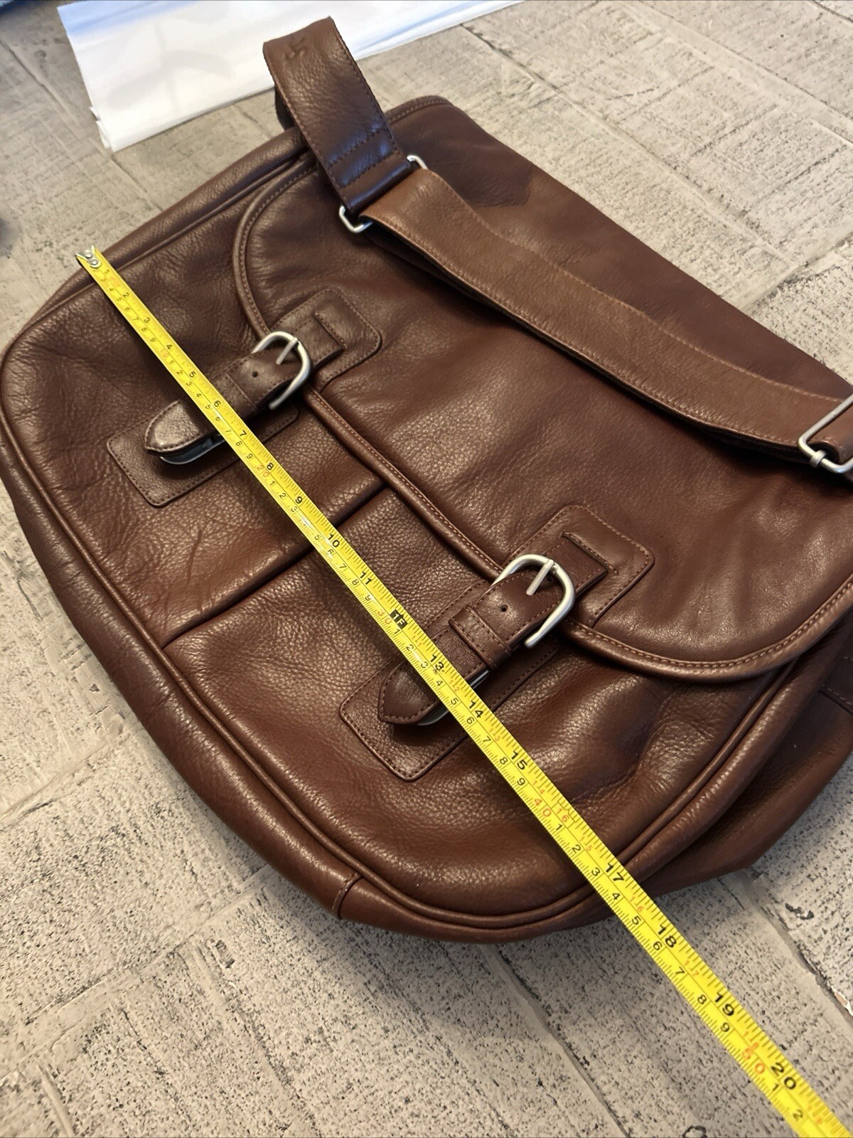 Lodis Cognac Briefcase Messenger Bag – Excellent condition, Luxury Leather