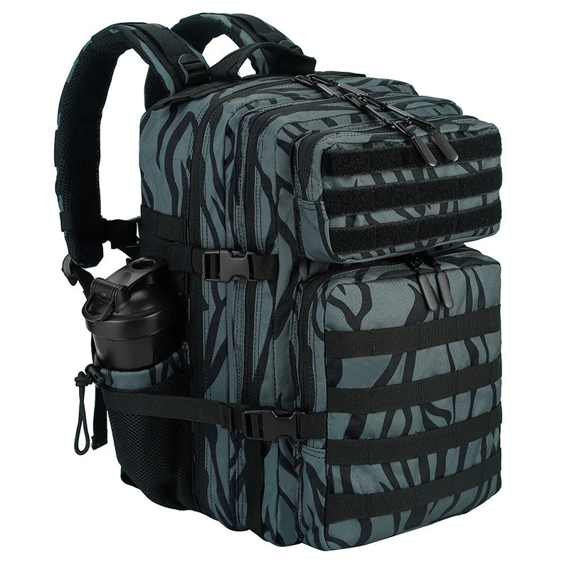 45L Tactical Hiking Backpack Waterproof Camping Trekking Mountaineering Rucksack