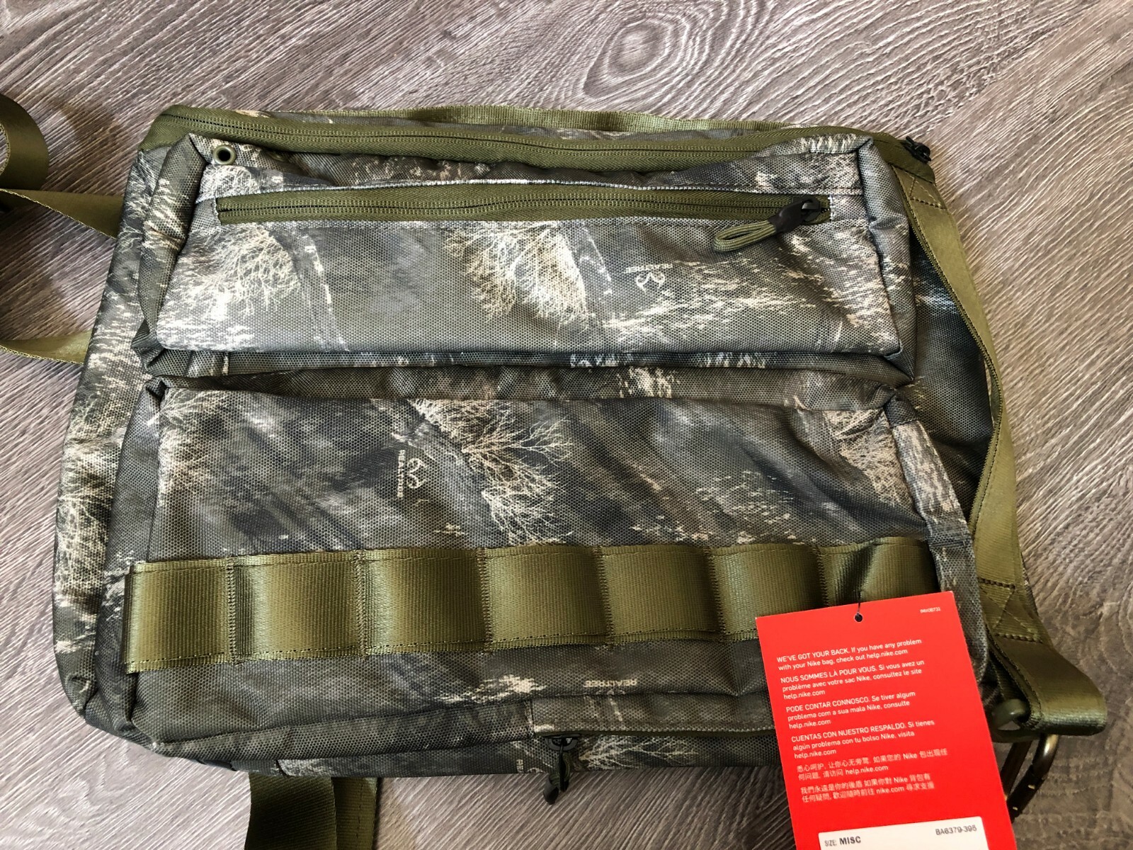 Nike Profile Printed Backpack Realtree Camo Olive Canvas Black $120 BA6379-395