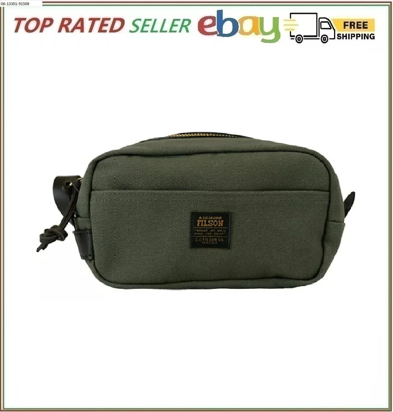 Filson Rugged Twill Travel Kit Otter Green
