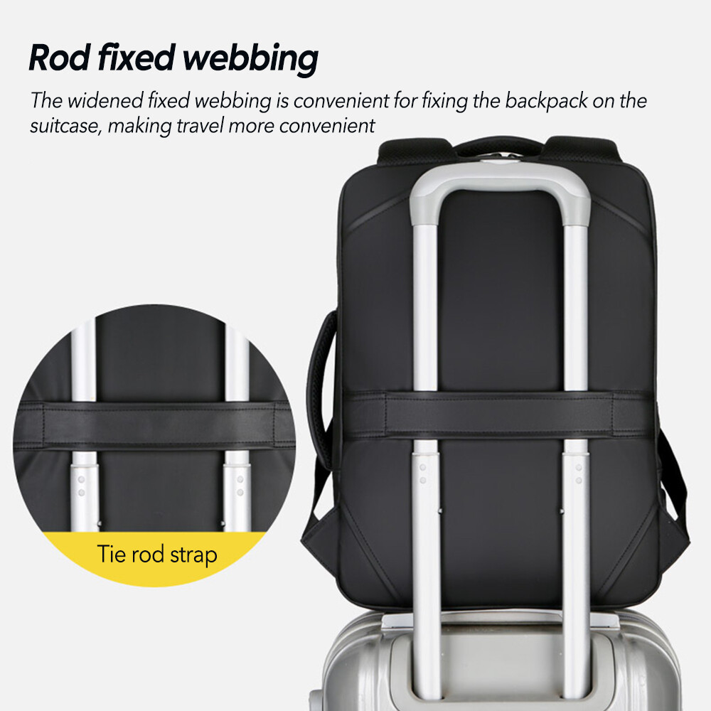 Men Backpack Anti-theft School Bookbag Travel 15.6″ Laptop Bag Rucksack USB Port