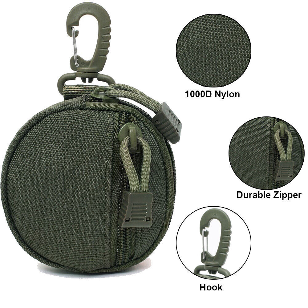Coins Purse Pouch Tactical Mini Wallet Pocket Waist Belt Bag Key Bag for Outdoor