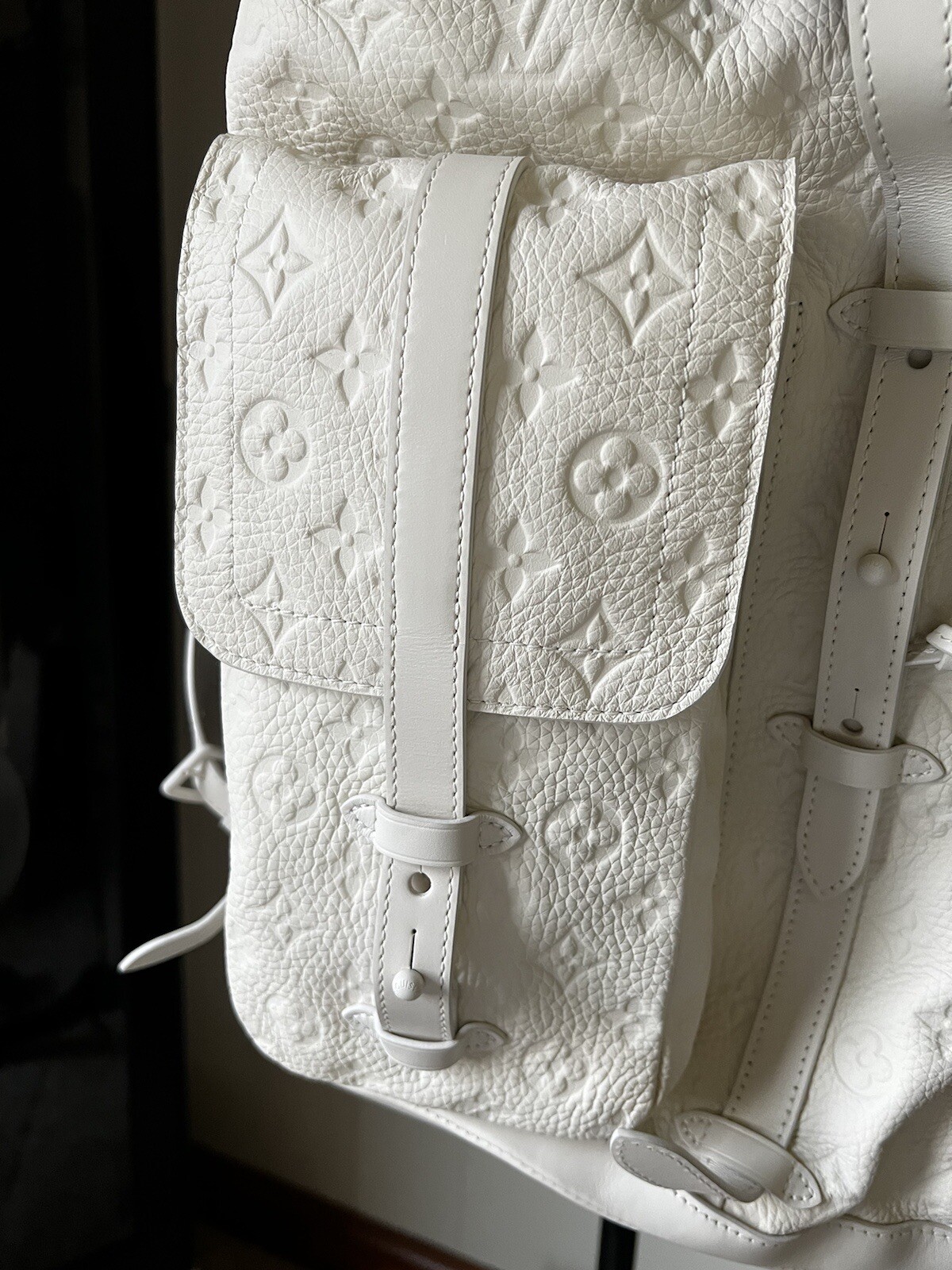 NEW Louis Vuitton Christopher Empreinte White Backpack – Ships Same Day! 🔥🔥