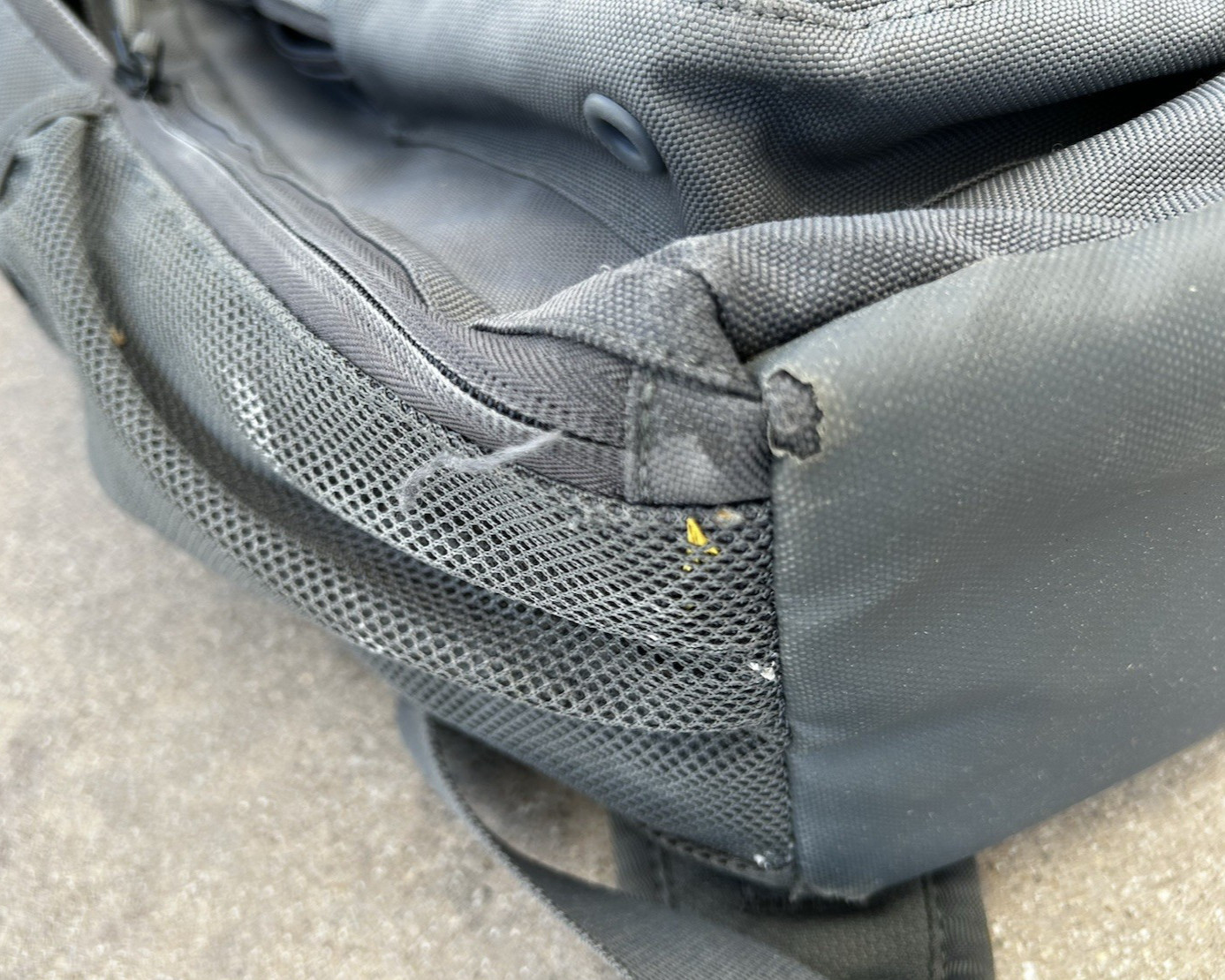 Nike Utility Speed Training Backpack Gray with Yellow Handle Gym Athletic