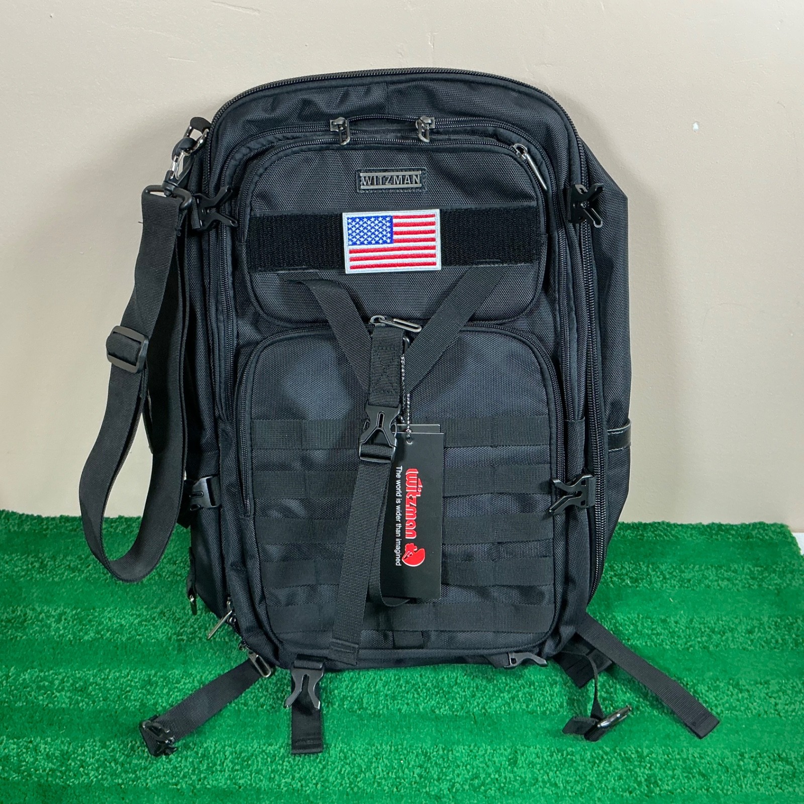 New – Witzman Travel Backpack/Crossbody/Briefcase MOLLE System