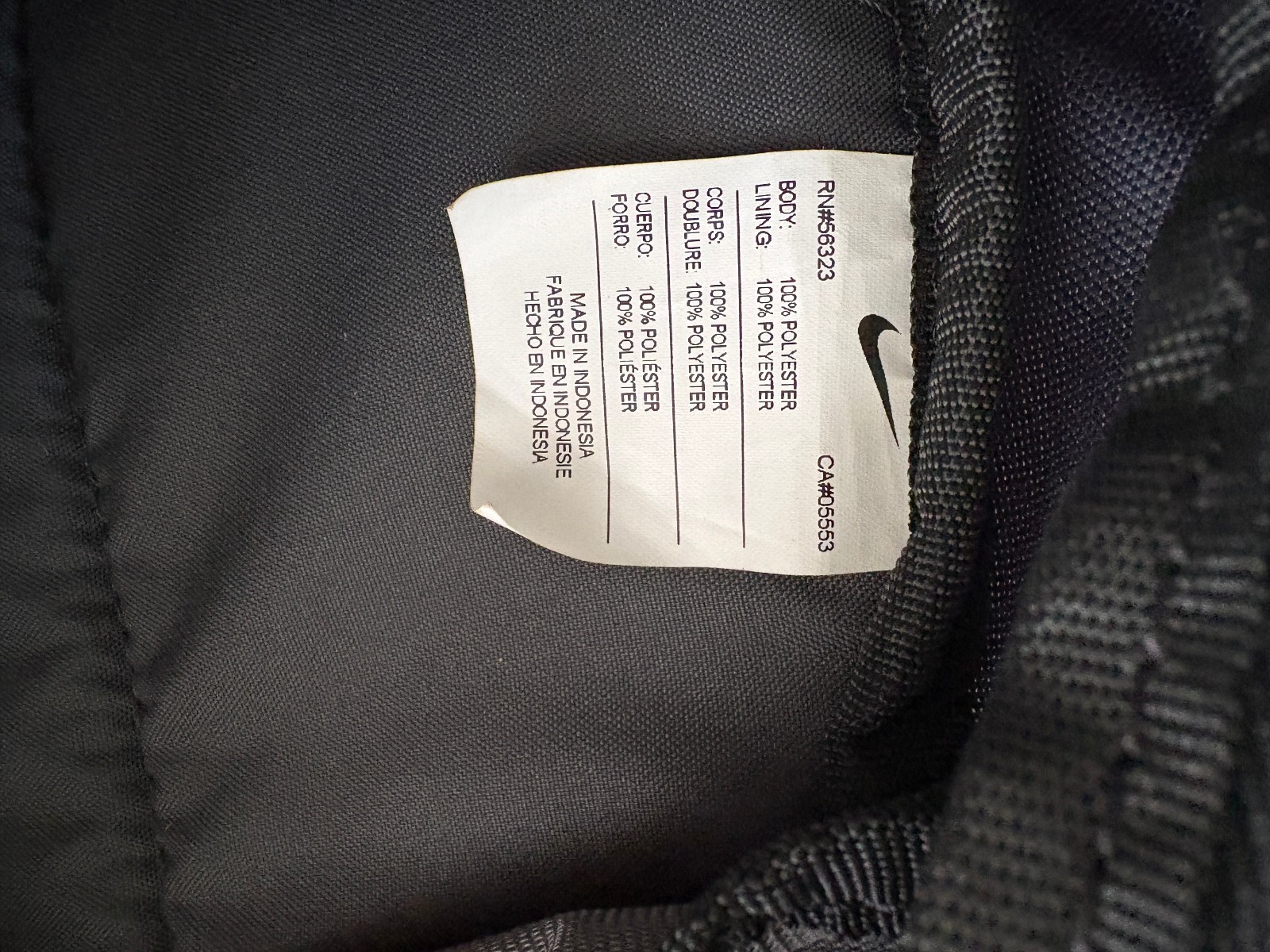 Nike Academy Team Backpack (30L). Soccer backpack, navy blue, used