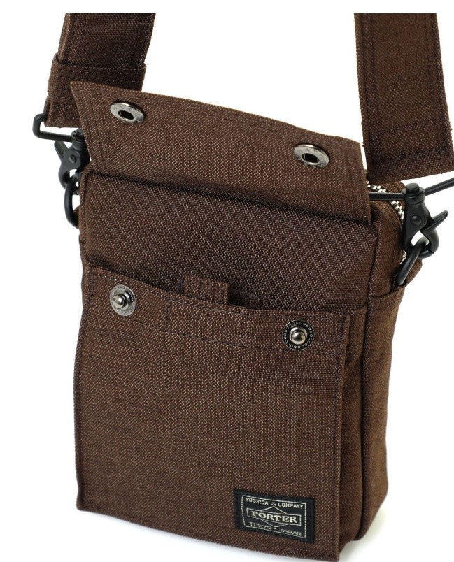 PORTER SMOKY VERTICAL SHOULDER BAG 592-27532 Brown Yoshida & Co. JPN
