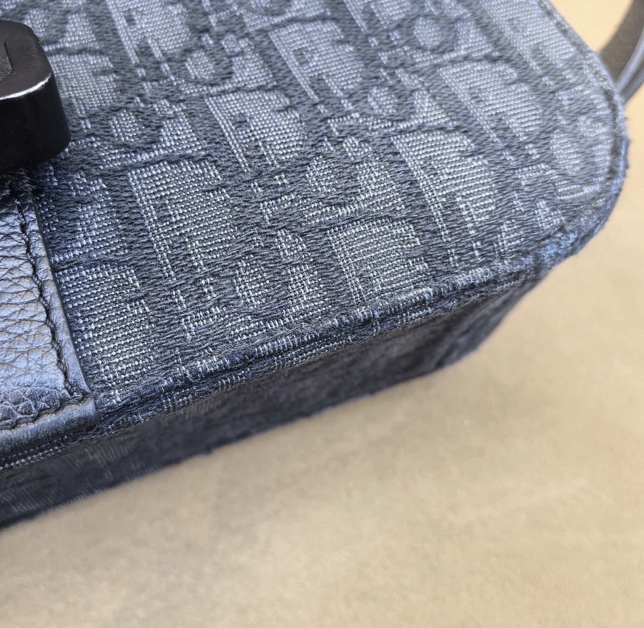 Mens Black Dior Messenger Bag
