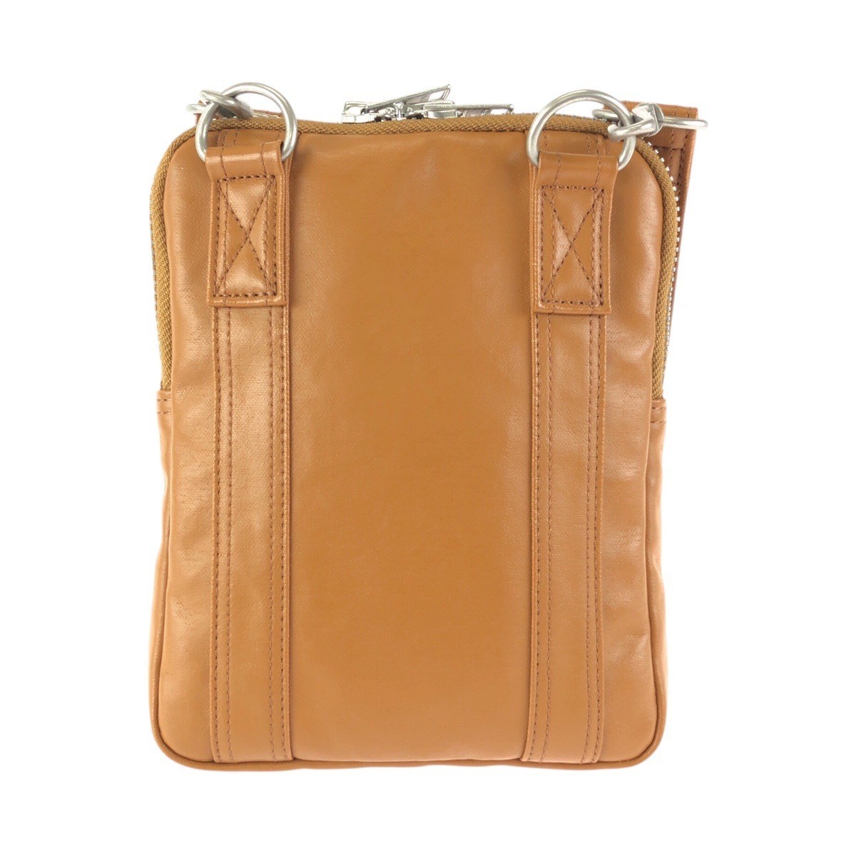 PORTER Shoulder Bag Freestyle Coated Canvas Beige Camel Men W16cm H20cm D4cm
