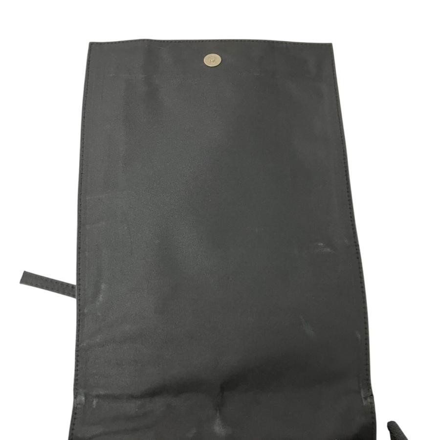 Jean Paul Gaultier Black Canvas Shoulder Bag Mens 21cm x 28cm Auth