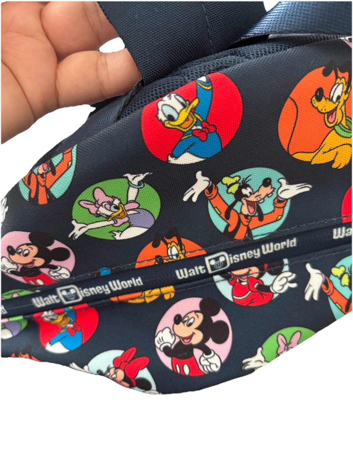 Backpack Disney Walt Disney World Mickey Minnie Donald Daisy Goofy Pluto 17 in