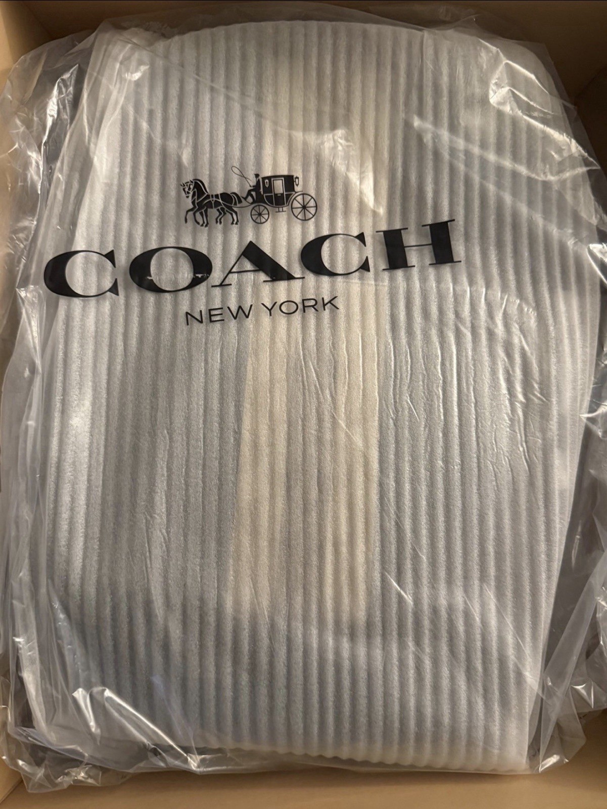 NWT Coach Graham Backpack In Blocked Signature Canvas Varsity Stripe Bag