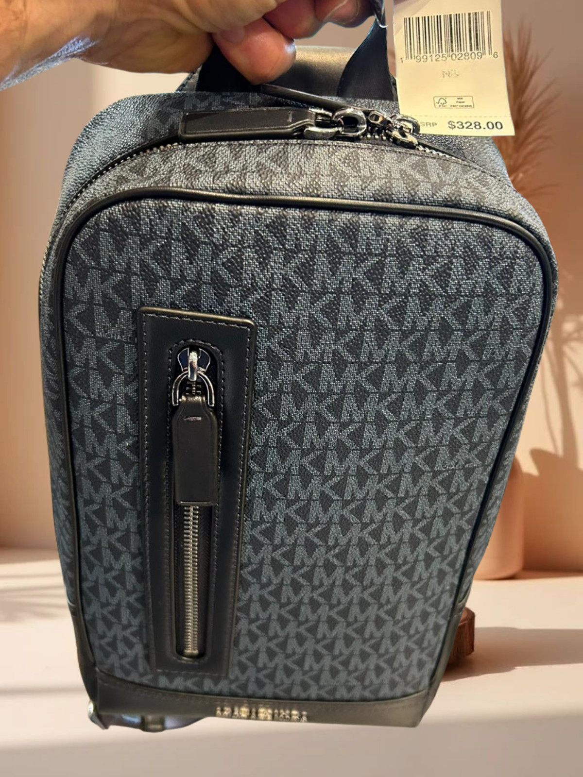 Michael Kors Cooper Men’s MK Logo A Line Sling Pack Bag Crossbody Variation