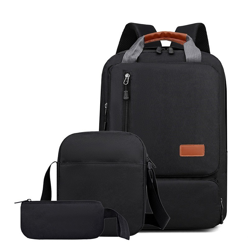 New Laptop Backpack Waterproof Anti-thef Travel School Book Bag Black